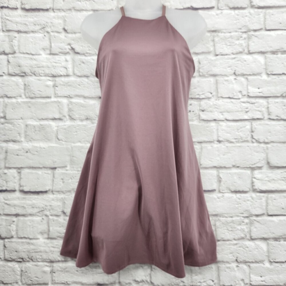 Madewell Mauve Shadow Flex Fitness Dress with Built In Shorts Size Small